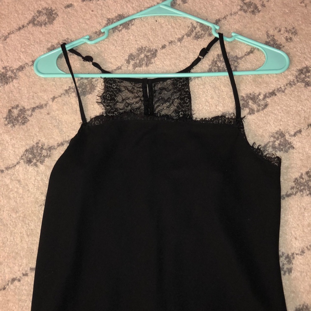 Hollister lace satin slip dress